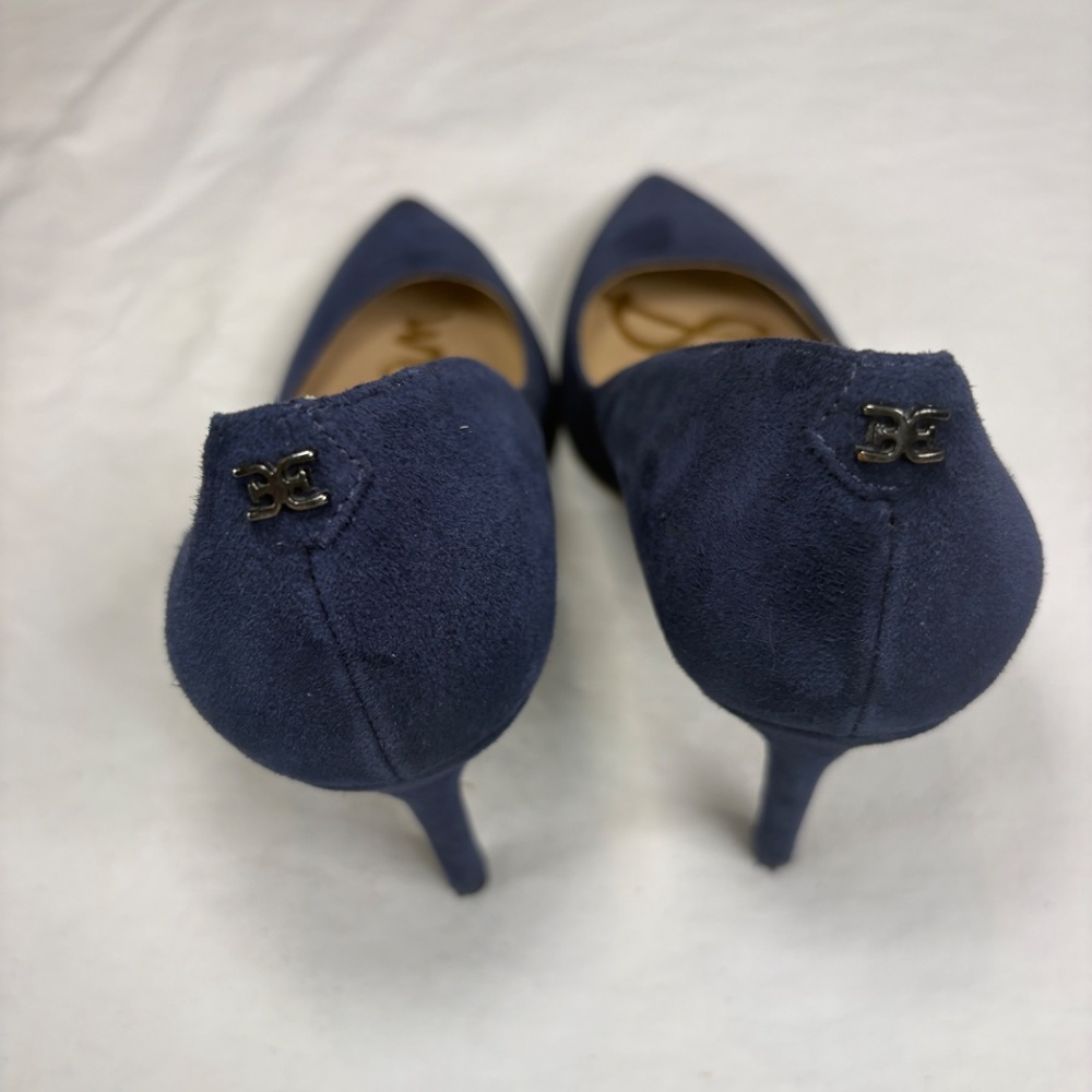 Sam Edelman Women's Hazel Pointed Toe High-Heel Pumps Shoes Suede Navy Size 6 - Picture 14 of 14